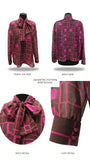 Blouse femme de créateur en coton aux motifs géométriques, une pièce élégante et originale proposée à la vente en ligne en France