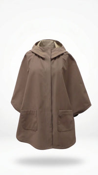 Poncho imperméable élégant en coton