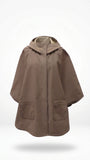 Poncho imperméable élégant en coton