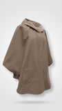 Poncho imperméable élégant en coton