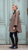 Poncho imperméable élégant en coton