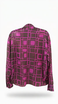 Blouse femme à col lavallière et manches longues aux matières et finitions de qualité