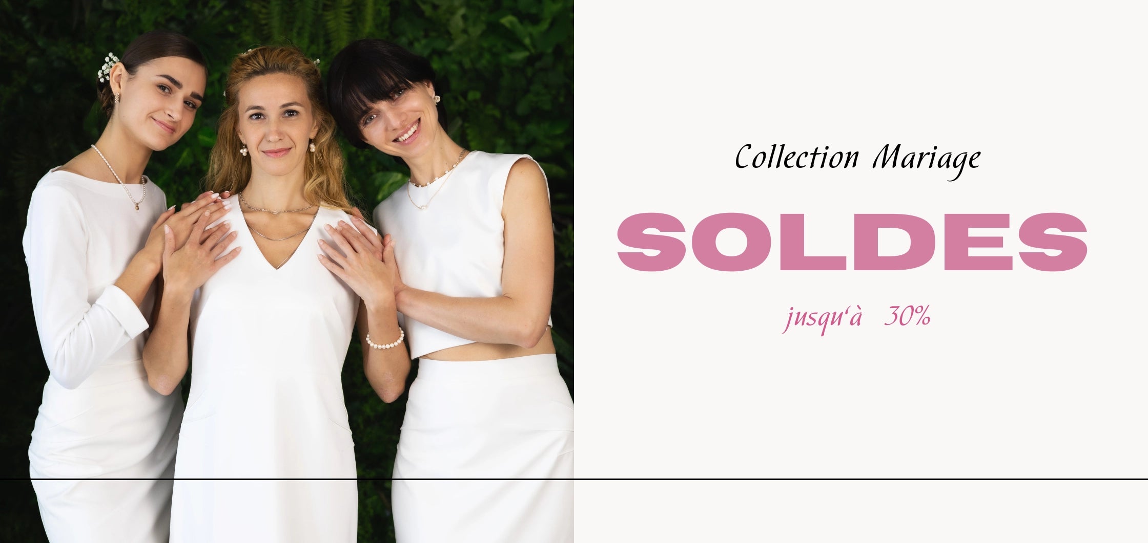 Découvrez nos Robes, Jupes et Tops de Mariage en Promotion