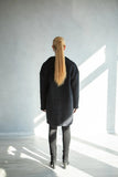 Manteau femme mi-saison en laine naturel léger