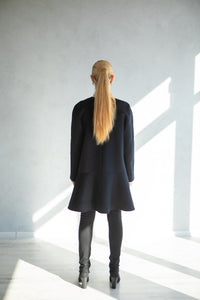 Manteau élégant pour femme en laine et cachemire, confection possible sur mesure
