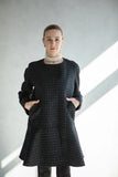 Manteau mi-long en laine pour femme, idéal pour le printemps