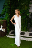 Robe de mariée moderne coupe fluide