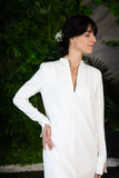 Robe de mariée à manches longues, idéale pour les noces d'hiver et d'automne