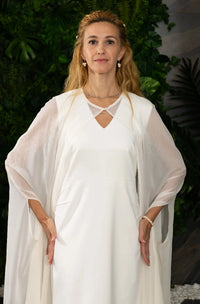 Robe élégante en tissu naturel