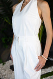 Top de mariée minimaliste en viscose, coton et soie